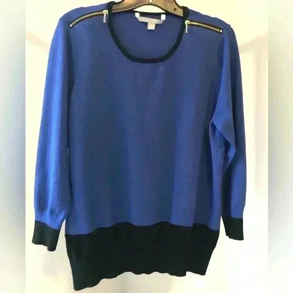 Valerie Stevens Three Quarter Sleeve Knit Sweater - Picture 1 of 6